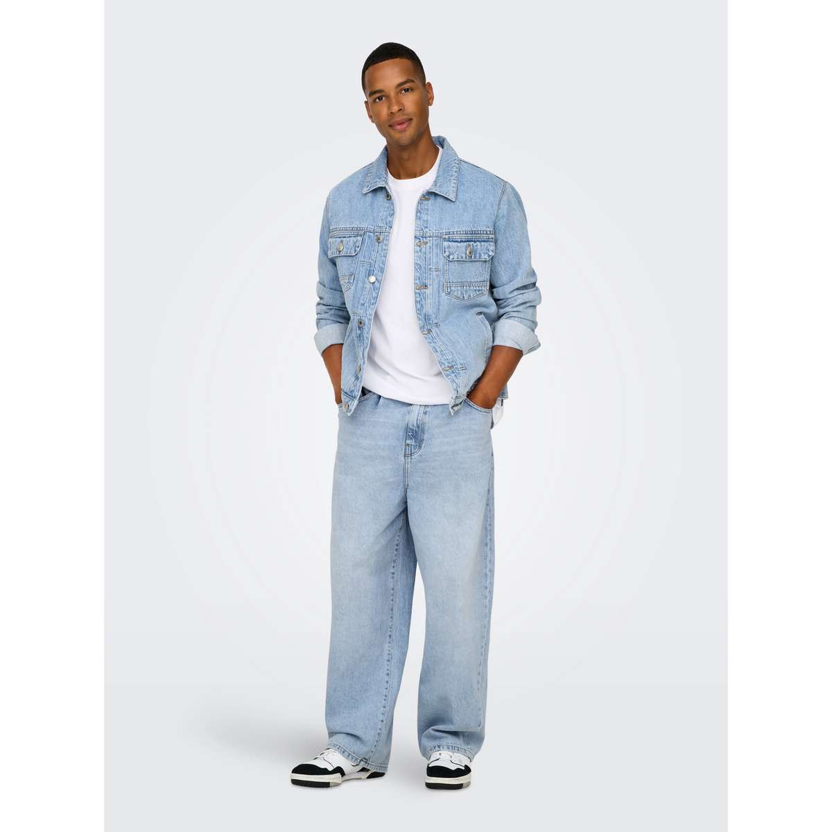 ONLY & SONS MEN΄S COTTON CARL BALLOON DENIM 22032615 LIGHT BLUE